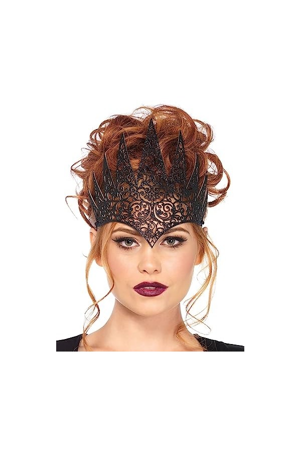 Leg Avenue- Die Cut Crown Serre-Têtes Et Barrettes, Women, 215422001, Noir, Taille Unique