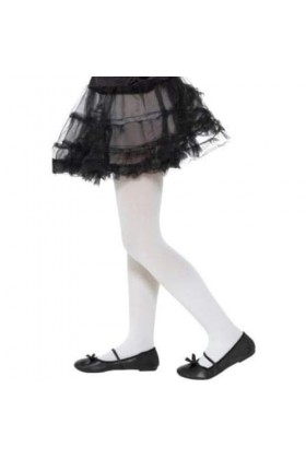 Opaque Tights, White, Age 6-12