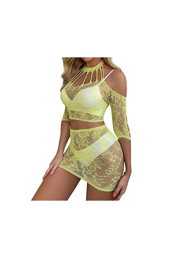 Pdakieyxnd sous Vetements Feminins Sexy Coquine Hot Culotte Sensuelle Sexy Lingerie Femme Rouge Dentelle Coquine Érotique Nui