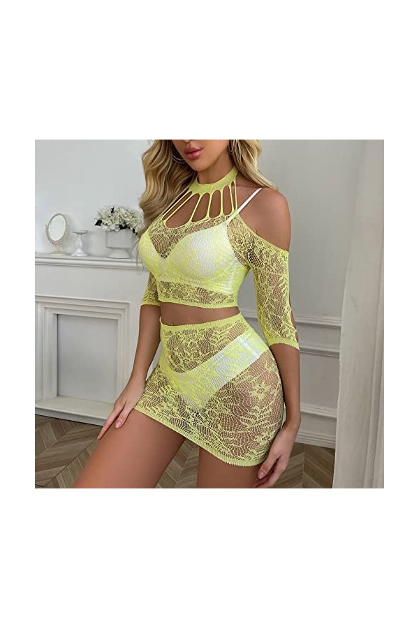 Pdakieyxnd sous Vetements Feminins Sexy Coquine Hot Culotte Sensuelle Sexy Lingerie Femme Rouge Dentelle Coquine Érotique Nui