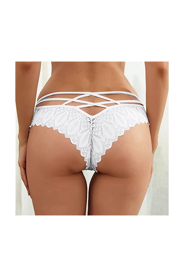 Dasongff Culottes en Dentelle pour Femme Culotte Sexy Femme Hot Ouverte Slip Femme Sexy Coquin Slips Esthétique String Femme 