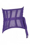 Corset robuste en maille pour femme avec baleines en acier, violet, 3XL