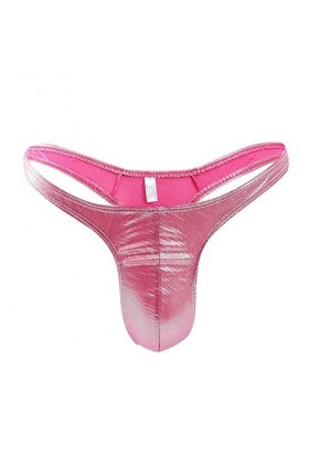 Junhasgood Sexy Hot Chaude Culotte Cuir Imitation Cuir Mens Thong Sexy Seamless Butt T Pantalon Hommes String String Homme