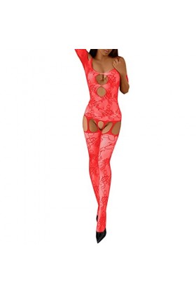 Soupliebe Body Sexy Femme Érotique Valentin Rouge Lingerie Cuir Sexy Vetements Ouverte Slip Sex Érotique Secret Transparente 