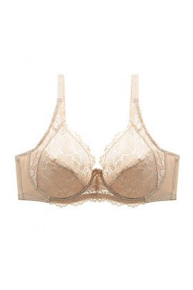 HANXIULIN Soutien-gorge à fermeture avant pour femme - Sans push-up - Grande taille - Confortable - Soulagement confortable -