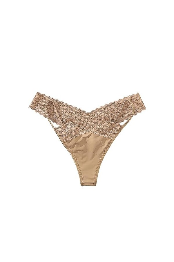 Deals of The Day Deals Soutien-Gorge Bandeau Culotte Femme Grande Taille Taille Basse Dentelle Sexy String sans Couture Confo