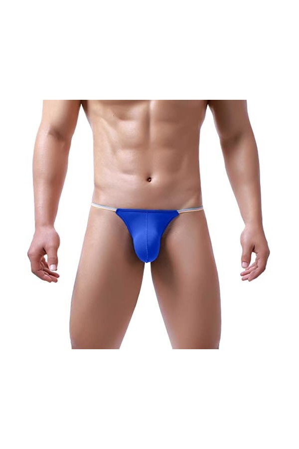 liaddkv Culotte de mode masculine sexy équitation up culottes sous-vêtements pantalons boxers taille 12, bleu, M