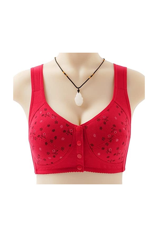 HANXIULIN Femme Grand Soutien-gorge Bonnets Souple Bustier Fit Armatures Soutien-gorge sans Armatures Grande Taille Sous-vête