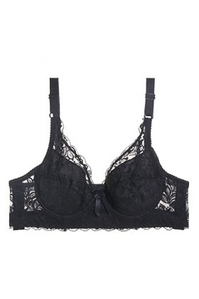 HANXIULIN Soutien-gorge de sport sans coutures en dentelle - Dos nu - Maintien sans armatures à lavant - Excellent maintien 