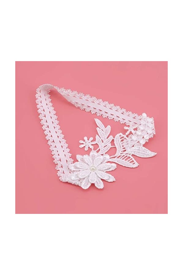 U-M PULABOJarretières de mariée avec Bord en Dentelle pour Femmes, jarretières de Mariage avec des Rubans pour la jarretière 