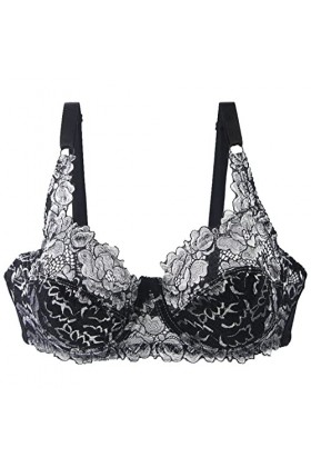 HANXIULIN Soutien-gorge à fermeture avant pour femme - Amovible - Transformable - Grande taille - Soutien-gorge push-up confo