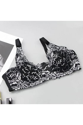 HANXIULIN Soutien-gorge à fermeture avant pour femme - Amovible - Transformable - Grande taille - Soutien-gorge push-up confo
