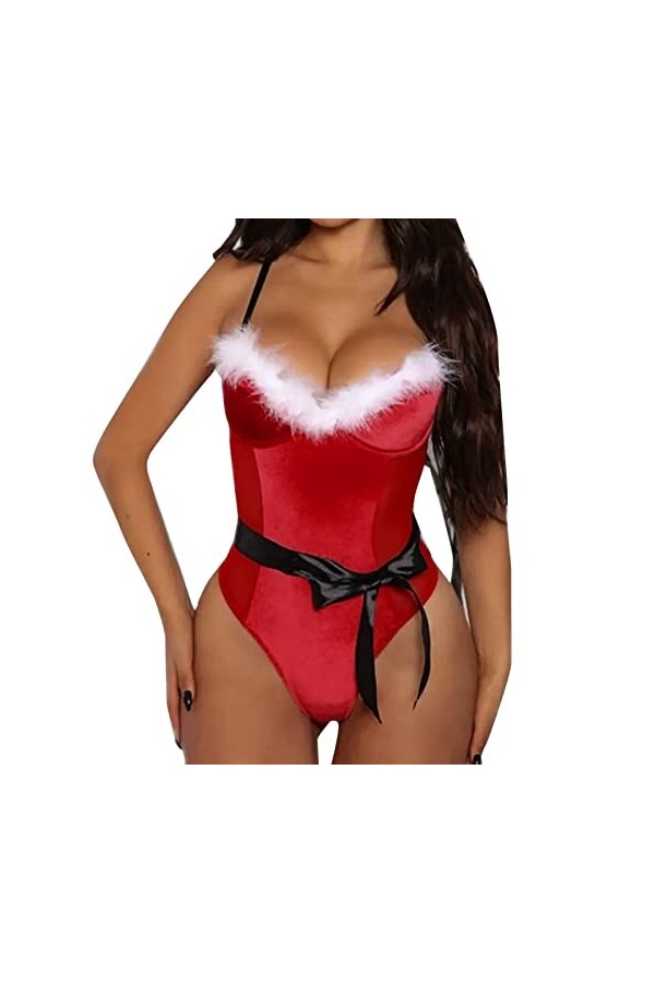 Lingerie Robe Mini NoëL Erothique Sexy Hot Lingerie Femme Sexy Ensemble Sexy Ensemble Sexy Chic Grande Taille,Lingerie Sexy H