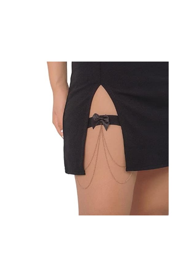 Boho Style Simple Chain de cuisse Ligne de carrosserie Chaîne de carrosserie Gothic Gothic Garter Celt Fashion Beach Rave Par