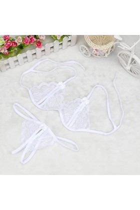 Ensemble Soutien Gorge et String Femme Erotique Lingerie Sexy Ensemble Dentelle Vêtements De Nuit Sexy sous-Vetements 2 Pièce