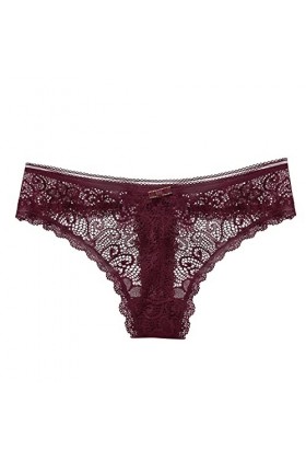 Dasongff Culotte Sexy Transparente Femme Slips Dentelle Taille Basse String Sexy Chic Ficelle Tangas Sexy sans Couture pour F