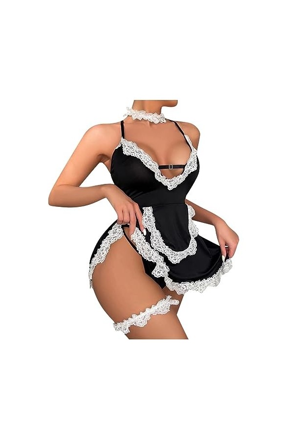 Lingerie Sexy Femme Coquine Hot Lingerie Et Vêtements Sexy Lingerie Erothique Sexy Femmes Solide Couleur Dentelle Motif Cospl