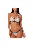 KUKICAT Ensemble De Lingerie Soie D’Argent Femme + Culotte Hot Artist