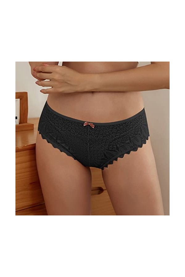 WWricotta String Ouvert Femme Sexy Hot - Culotte Menstruelle Lavable sous-VêTements Slip Culotte Satin Couture en Tissu Micro