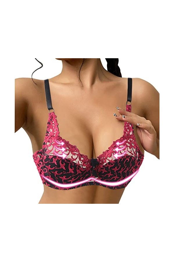 HANXIULIN Soutien-gorge en coton rembourré respirant et léger - Sans armatures - Sans coutures - Soutien-gorge de yoga - Bust