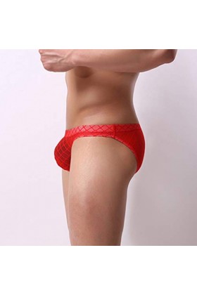 TDEOK Sous-vêtements Chemise Homme Sexy Hommes Dentelle Transparente Caleçon Coloré Sous-vêtements Confortable Sexy Offre quo