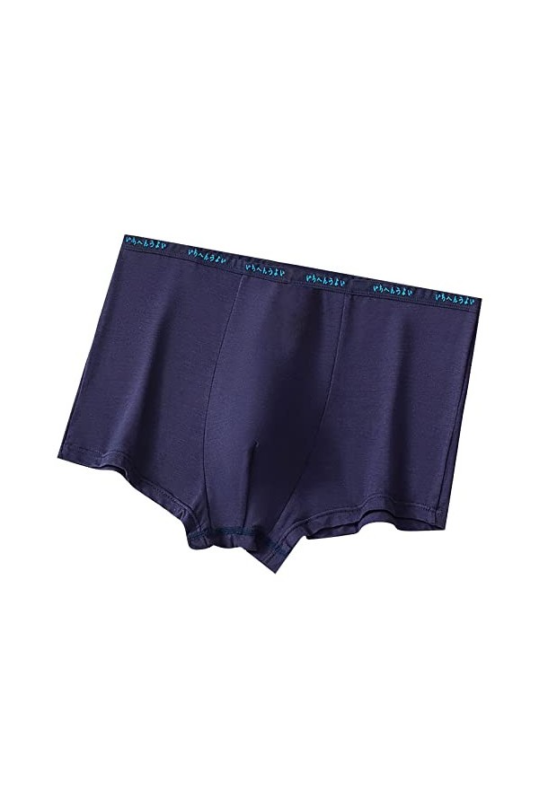 Beokeuioe Short rétro en coton pour homme - Doux et respirant - Sous-vêtements - Boxer pour homme - Hipster - Microfibre - So