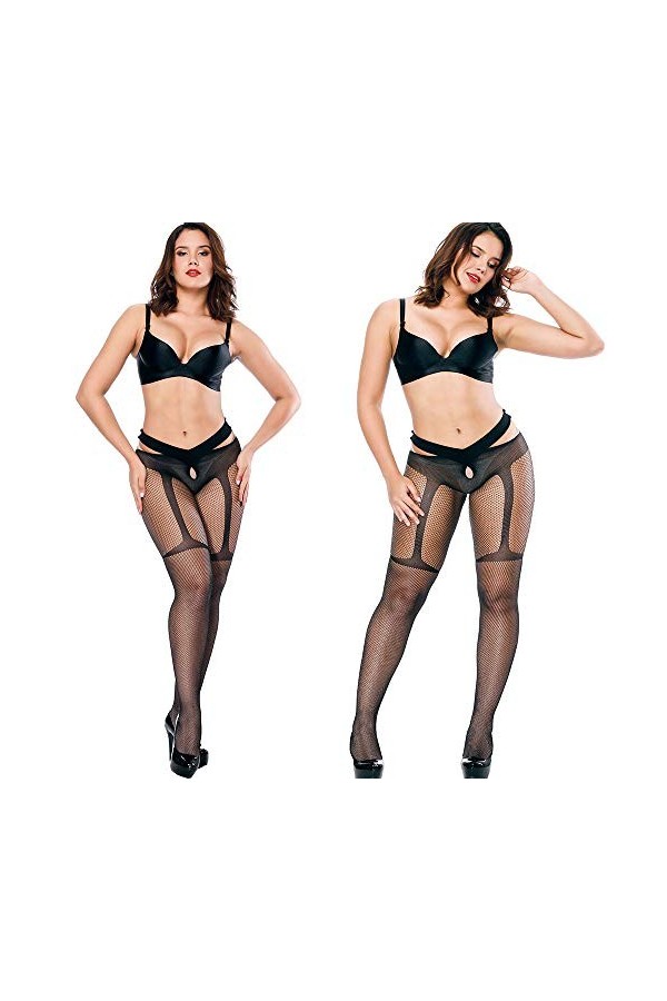 LDZYXY sous - vêtements Transparents Sexy Ouvert Doux Dentelle Collants Femmes Leggings
