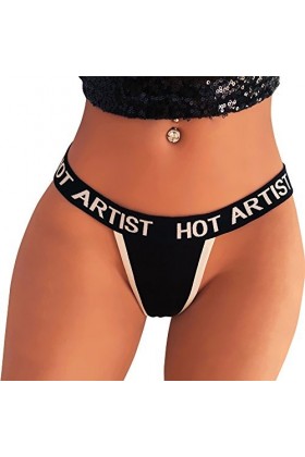 TWIFER Slip Femme T culottes femmes culottes Sexy string slips Lingerie tongs sous-vêtements string intimes Black, XL 