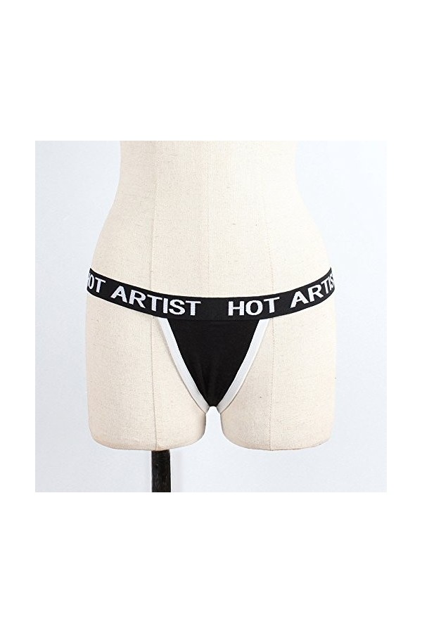 TWIFER Slip Femme T culottes femmes culottes Sexy string slips Lingerie tongs sous-vêtements string intimes Black, XL 