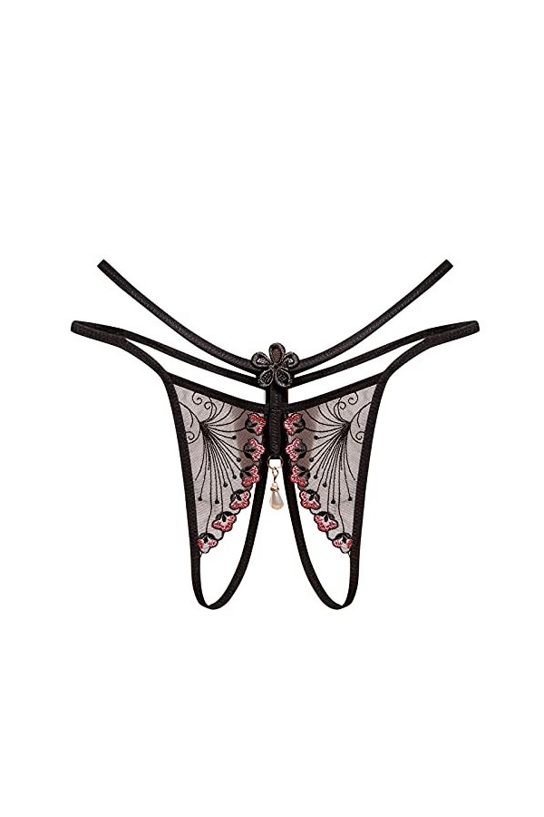 TWIFER Culotte Populaire Femme Slips Thong dames pantalons dentelle sexy culottes femmes Thong sous-vêtements Black, One Siz