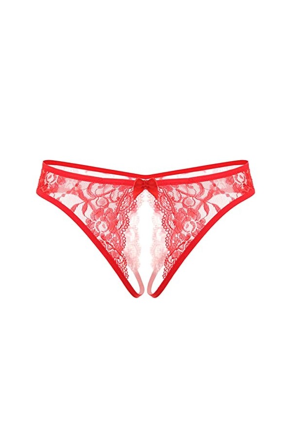 Femmes Sexy Dentelle Ouvert File Sexy Culotte Taille Basse Beau Cul Transparent Tentation T Pantalons Tanga Culotte Sexy Sous