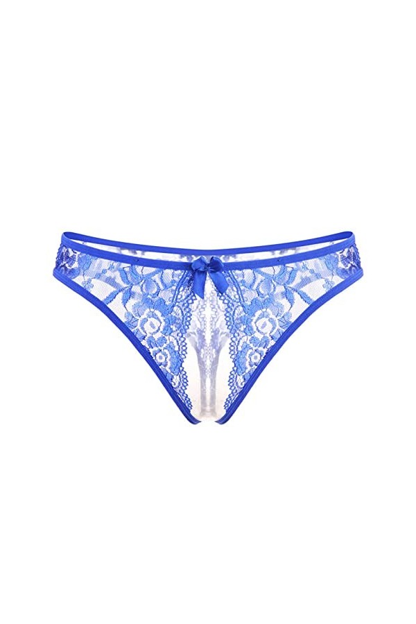 Femmes Sexy Dentelle Ouvert File Sexy Culotte Taille Basse Beau Cul Transparent Tentation T Pantalons Tanga Culottes Miss Fit