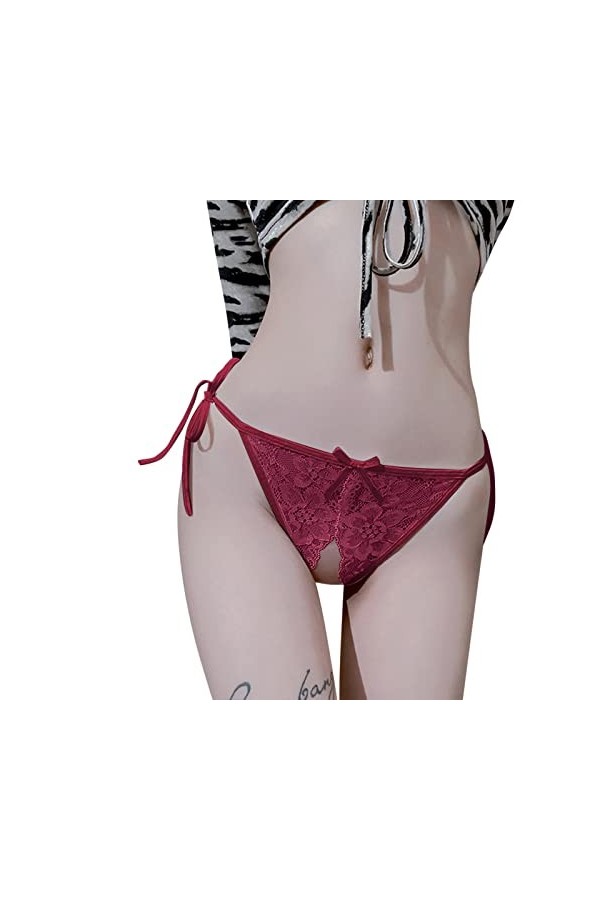 Générique Femmes String Sexy Transparent Tentation Culotte String Dentelle Pantalon Dames Mémoires Culottes Lingerie Ensemble