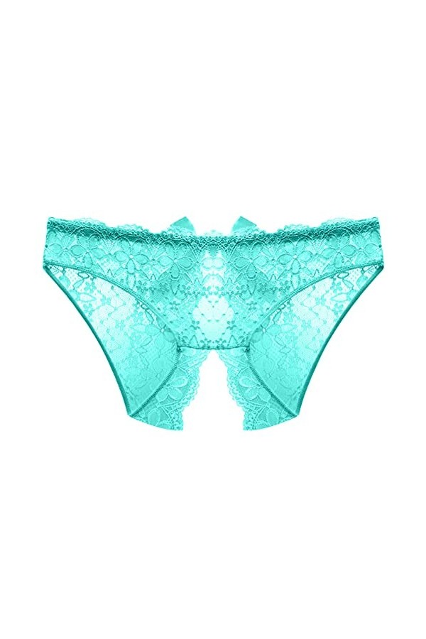 Générique Culotte en Dentelle pour Femme Sexy sous-vêtement Bas Entrejambe Culotte Taille Ouverte intimes Lingerie Homme Dent
