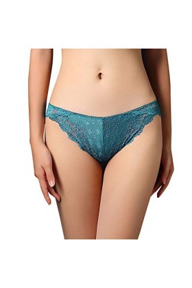 LULER Sans couture portable femmes sexy fixe dentelle sexy culotte lift hanche combinaison lingerie, bleu, XXL