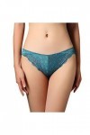 LULER Sans couture portable femmes sexy fixe dentelle sexy culotte lift hanche combinaison lingerie, bleu, XXL