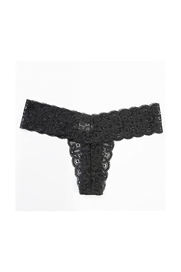 LULER Maillot de bain stretch pour femme - Avec dentelle - 5 couleurs - Confortable - Sexy - Avec bas, Noir , M