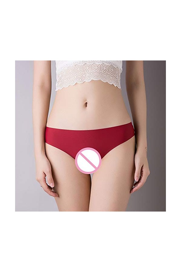 LIBELLEFLY Slip sexy string pantalon culotte sous-vêtements femme dentelle bragas mot sexy costume pour femme taille L, borde