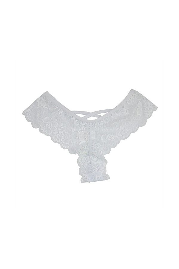 Générique Strings Femmes Dentelle Taille G-String Fleurs Basse Lingerie sous-vêtements Culottes Sexy De Coquin