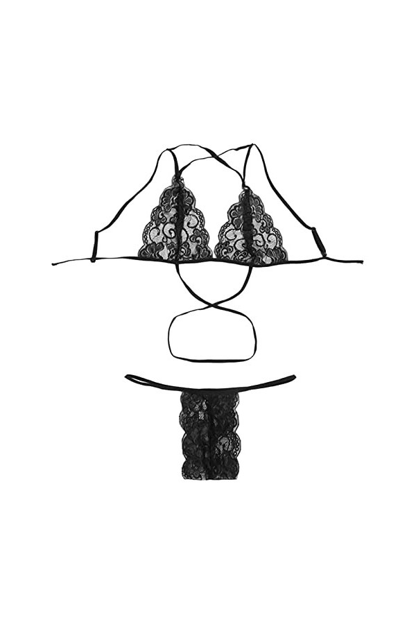 Sans Manches Top Justaucorps Combinaison Dentelle Profonde V Sexy Soutien-Gorge Sexy Dentelle Femme Lingerie Sexy Plus La Tai