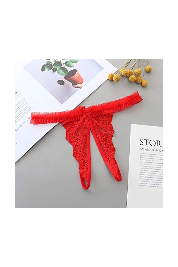 PANPANY Culottes pour Femme Dentelle Femme Sexy Confortables Multipack Taille Basse Panties Soutien-Gorge sans Couture Slips 