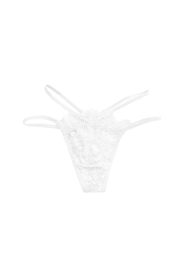 PANPANY Culottes pour Femme Tanga Sexy Slips Multipack Femme Taille Basse Soutien-Gorge sous Vetements Culottes Panties Dente