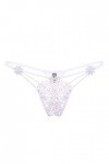 Gelb&Schwarz Body Rouge Longue Femmes Dentelle Transparent Sexy Culottes Creux Tentation String Menstruelle Dentelle White, 