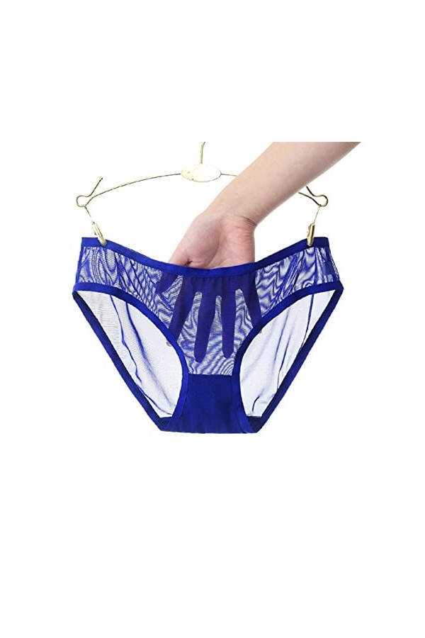 Body Sexy Manches Longues Slip Taille Basse en Maille Transparente pour Femme Culotte sans Couture Mignonne pour Femme Menstr