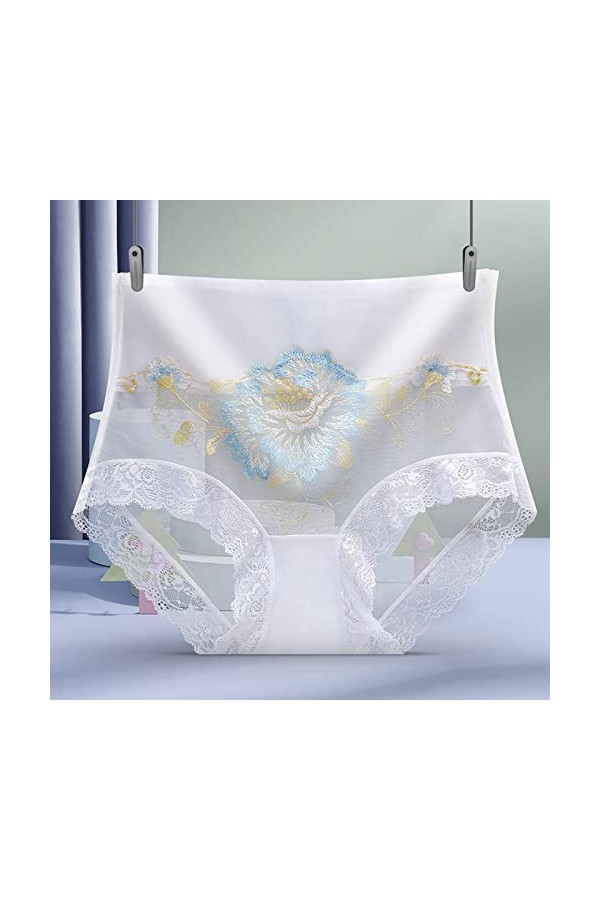 NHNKB Sous-vêtements en dentelle pour femme - Culotte sexy - Culotte pour femme - Sous-vêtements longs - Sous-vêtements pour 