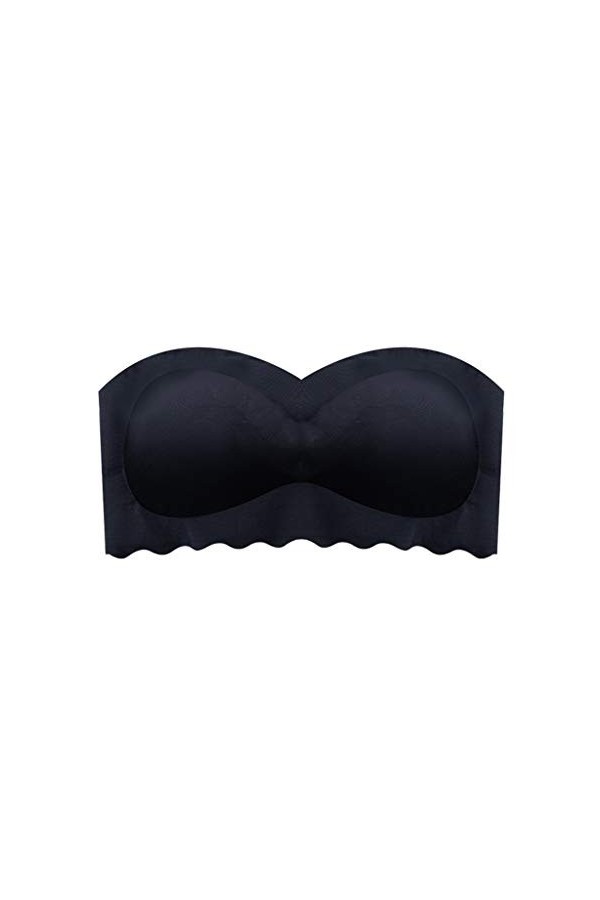 Betory Sexy Lingerie Soutiens-Gorge Gilet Court pour Femmes Ice Silk Air Bra Tank Top La Petite Poitrine Rassemble Aucun Haut