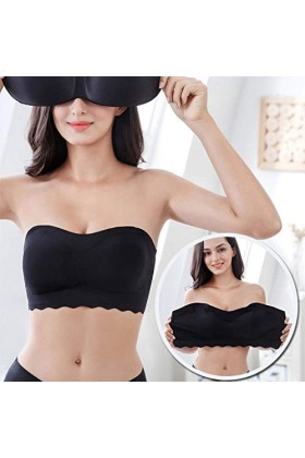 Betory Sexy Lingerie Soutiens-Gorge Gilet Court pour Femmes Ice Silk Air Bra Tank Top La Petite Poitrine Rassemble Aucun Haut