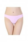 ZYUEER Culottes Femmes Lingerie String Strings Sexy, Thong Leotard Panty Culottes Invisibles Tanga Kawaii Pas Cher Rose 