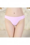 ZYUEER Culottes Femmes Lingerie String Strings Sexy, Thong Leotard Panty Culottes Invisibles Tanga Kawaii Pas Cher Rose 