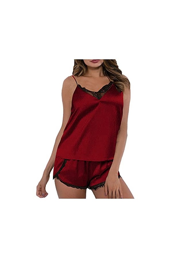 2023 Nouveau style Y2 - Vêtements de nuit pour femme - Ensemble de pyjama pour femme - Ensemble de lingerie sexy en dentelle 
